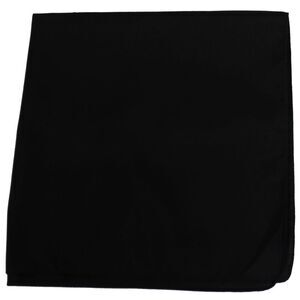 Mechaly Set of 12 Blank Solid Black Bandanas for Men and Women in Dozen